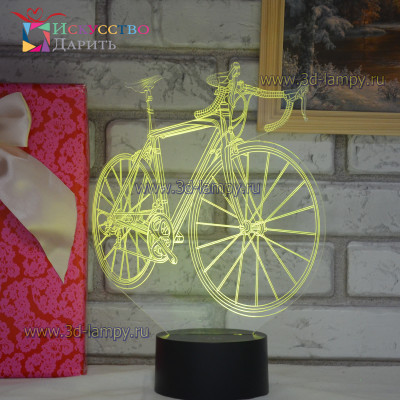 3D Лампа - Дорожный Велосипед