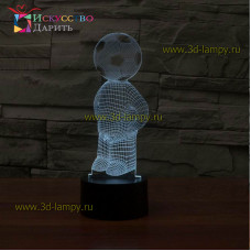 3D Лампа - Думает только о футболе