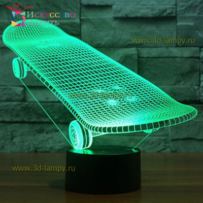 3D Лампа - Скейт