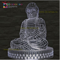3D Лампа - Будда