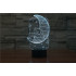 3D Лампа - Мишка на луне