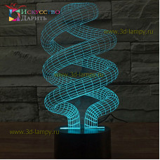 3D Лампа - Абстракция лампа спираль