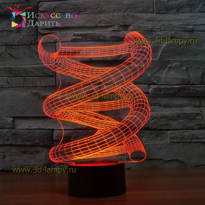 3D Лампа - Абстракция Винтовая лестница