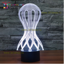 3D Лампа - Медуза