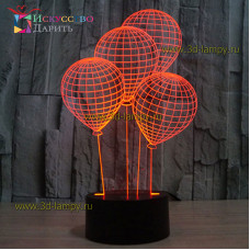 3D Лампа - Шарики