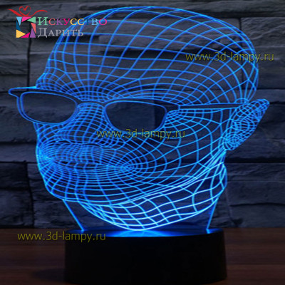 3D Лампа - Человек Невидимка