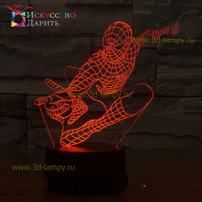 3D Лампа - Человек Паук