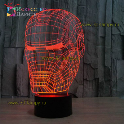 3D Лампа - Железный человек 2