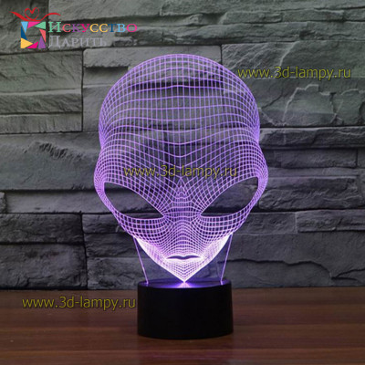 3D Лампа - Инопланетянин