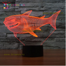 3D Лампа - Акула 2