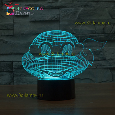 3D Лампа - Черепашка Ниндзя