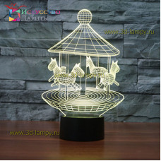 3D Лампа - Карусель