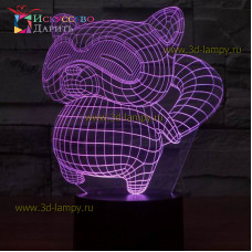 3D Лампа - Кот 2