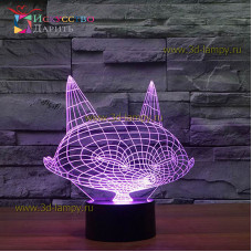 3D Лампа - Кот