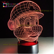 3D Лампа - Марио