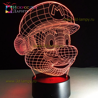 3D Лампа - Марио
