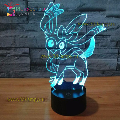 3D Лампа - Покемон Вульпикс (Pokemon Vulpix)