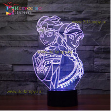 3D Лампа - Принцесса