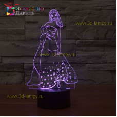 3D Лампа - Принцесса 2