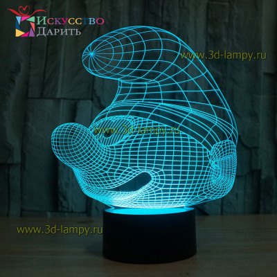3D Лампа - Смурфик