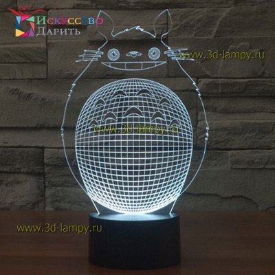 3D Лампа - Ушастик