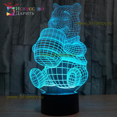 3D Лампа - Винни Пух