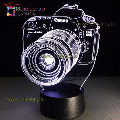 3D Лампа - Фотоаппарат Canon EDS 60D