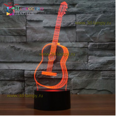 3D Лампа - Гитара