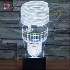 3D Лампа - Лампа спираль 2
