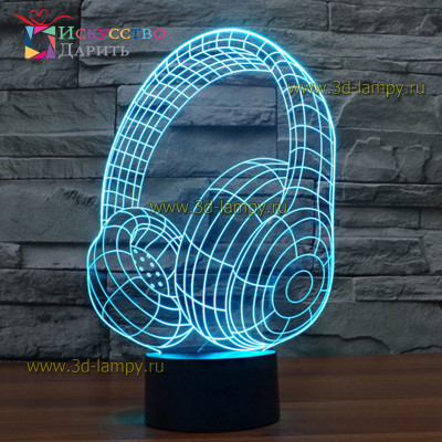 3D Лампа - Наушники
