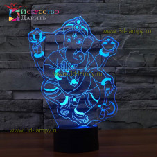 3D Лампа - Бог