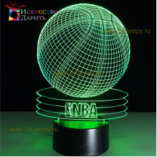 3D Лампа - Баскетбольный мяч