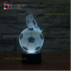 3D Лампа - Человек на мяче