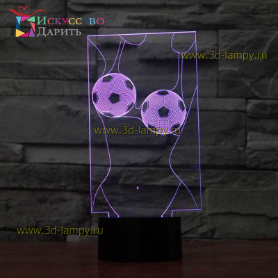 3D Лампа - Девушка и спорт