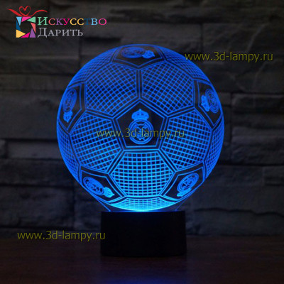 3D Лампа - Футбольный мяч 2