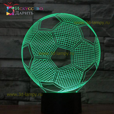 3D Лампа - Футбольный мяч