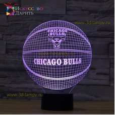 3D Лампа - Мяч Чикаго Буллс