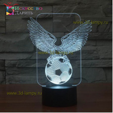 3D Лампа - Мяч с крыльями