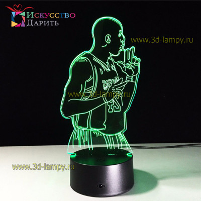 3D Лампа - Звезда баскетбола