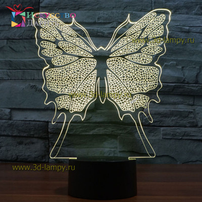 3D Лампа - Бабочка