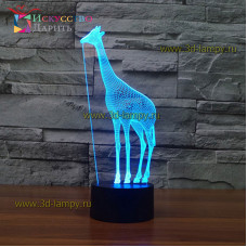 3D Лампа - Жираф