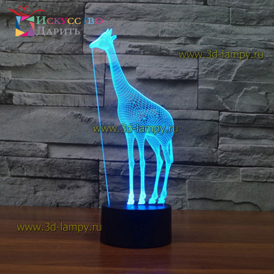 3D Лампа - Жираф