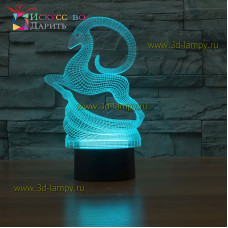 3D Лампа - Горный баран