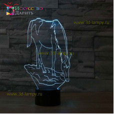 3D Лампа - Конь
