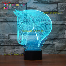 3D Лампа - Лошадь