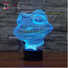 3D Лампа - Лягушка
