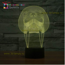 3D Лампа - Морж