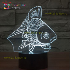 3D Лампа - Рыба 4