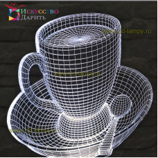 3D Лампа - Чашка кофе