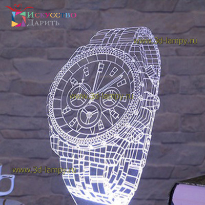3D Лампа - Наручные часы
